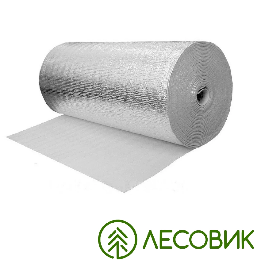 картинка Изолон НПЭ 05x1000 мм, дубл. метал.пл. (ISOLON 100 05 WLM 1.0) с размерами