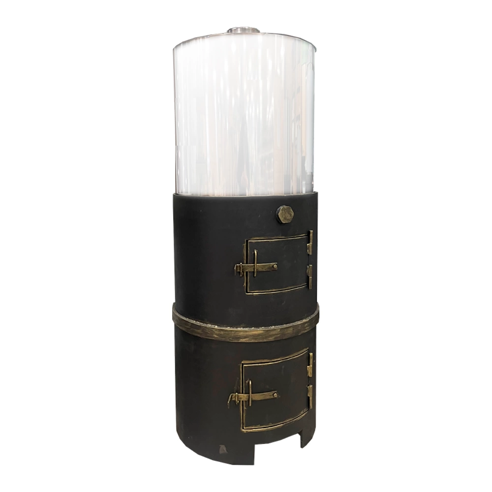 картинка Печь для бани круглая с баком 100л