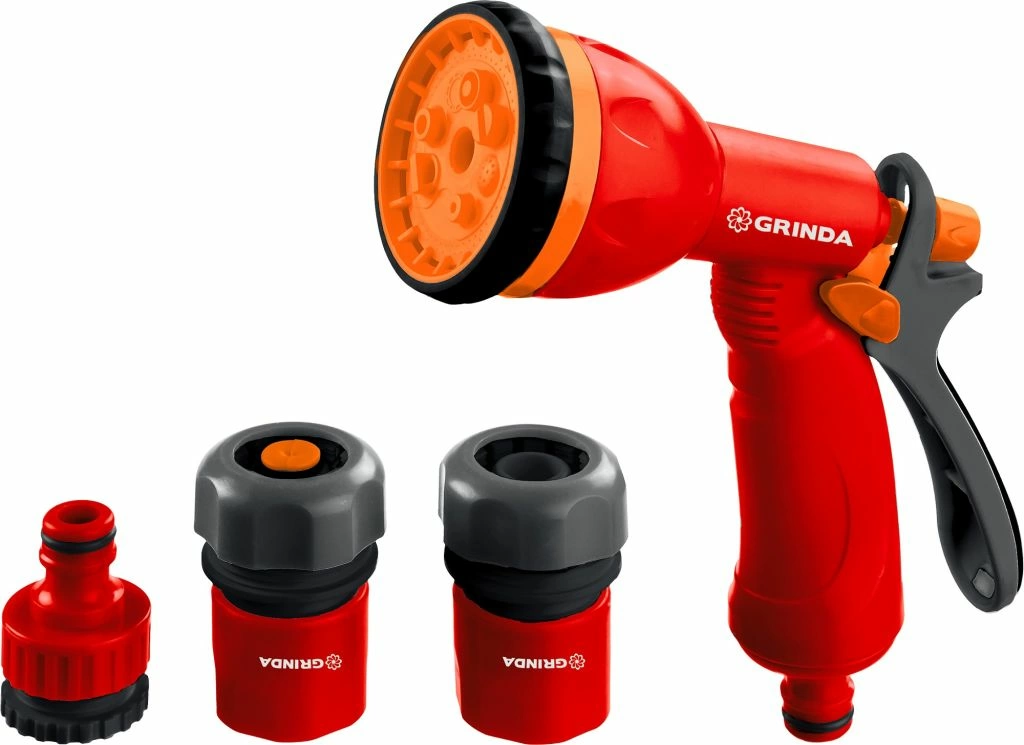 картинка Пистолет поливочный GRINDA PROLine, пластиковый,8 позиций