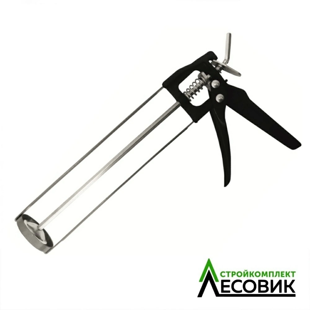 картинка Пистолет для герметика, 310мл, "Скелетный", усиленный с фиксатором, 6-гранный шток 7мм//SPARTA