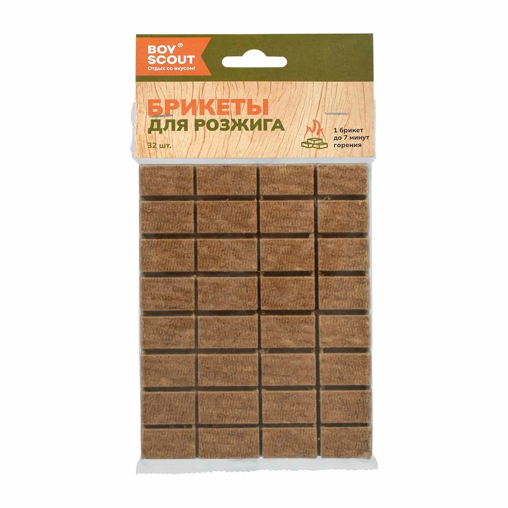 картинка Брикеты для розжига 1пластинка х 32 шт