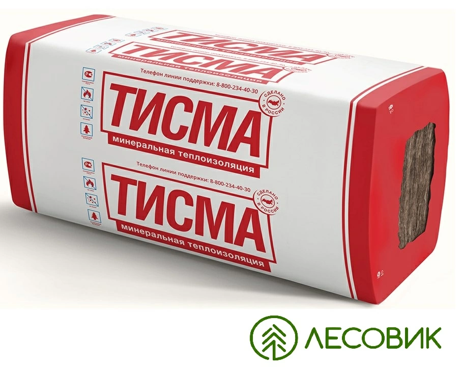 картинка Утеплитель ТИСМА плита 50х600х1300 в упаковке 12,48м2