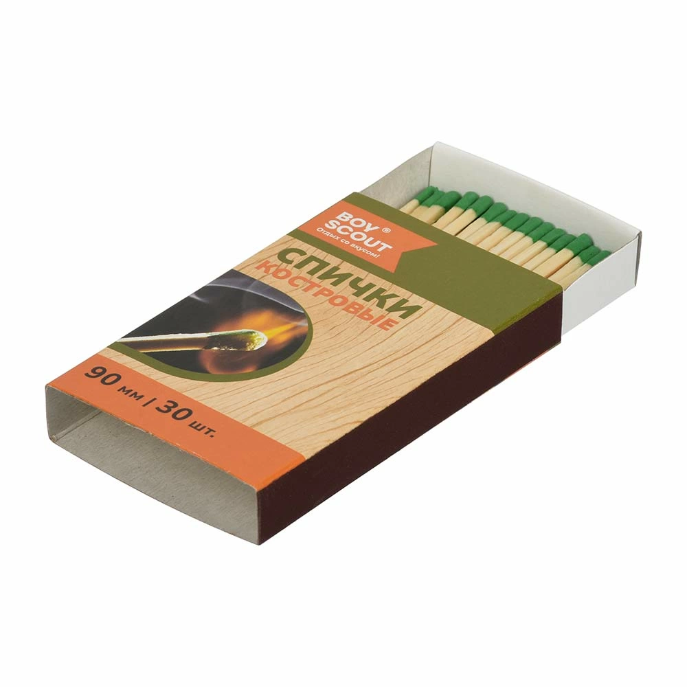 картинка Спички Костровые 90мм, 30шт/упак