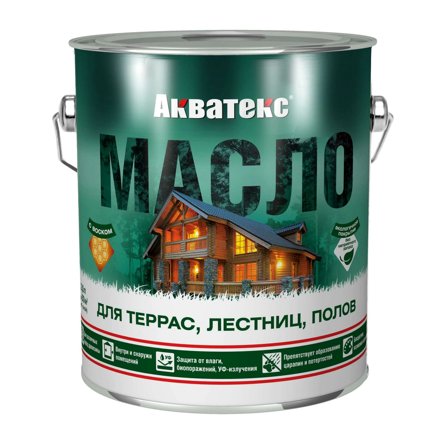 картинка Акватекс Орех. 0,75 л. Масло для террас, лестниц, полов