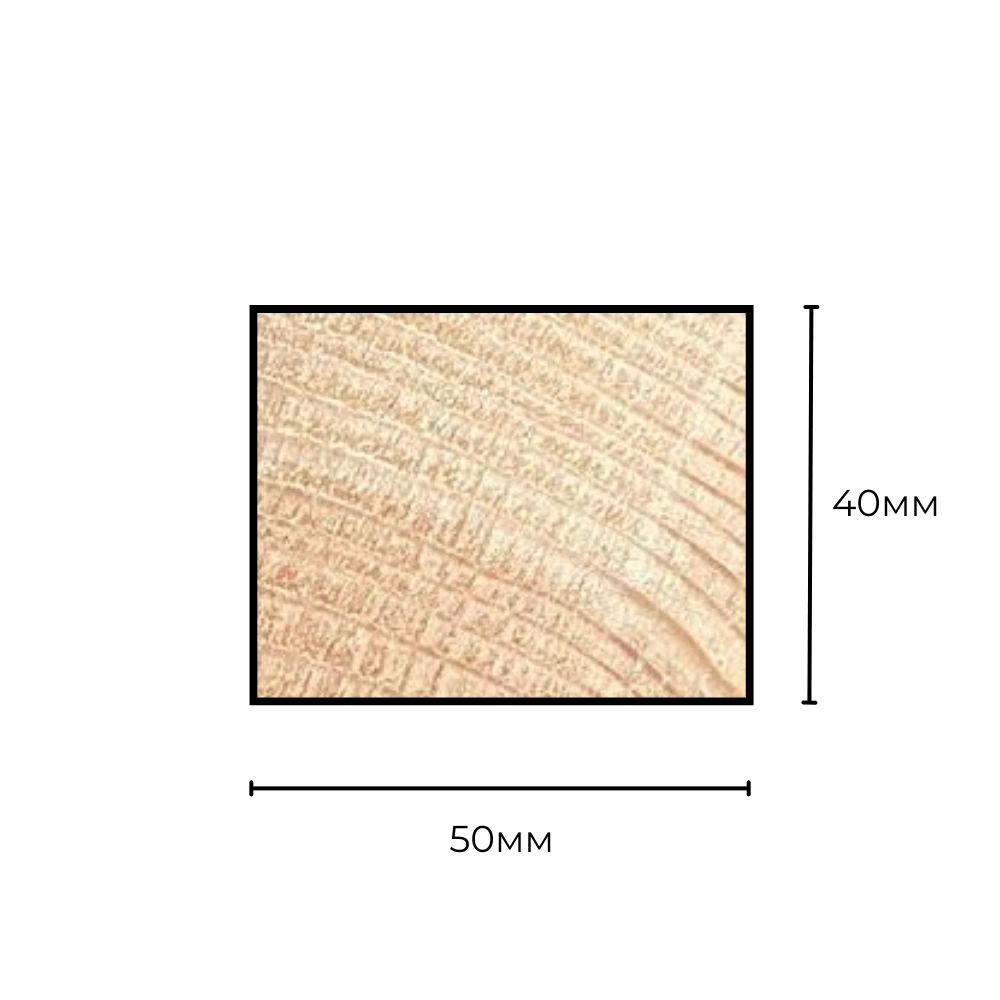 картинка Брусок строганый хвоя 40х50х3000мм сорт Эконом