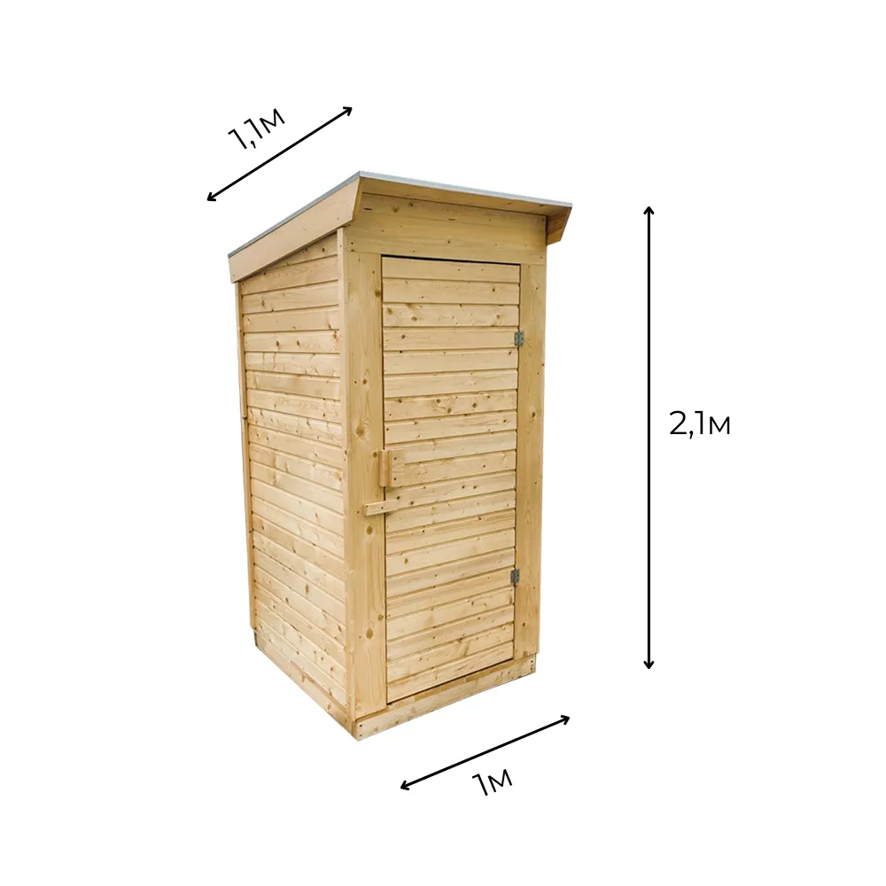 картинка Туалет дачный с сиденьем 1000х1100х2100мм картинка Туалет дачный с сиденьем 1000х1100х2100мм