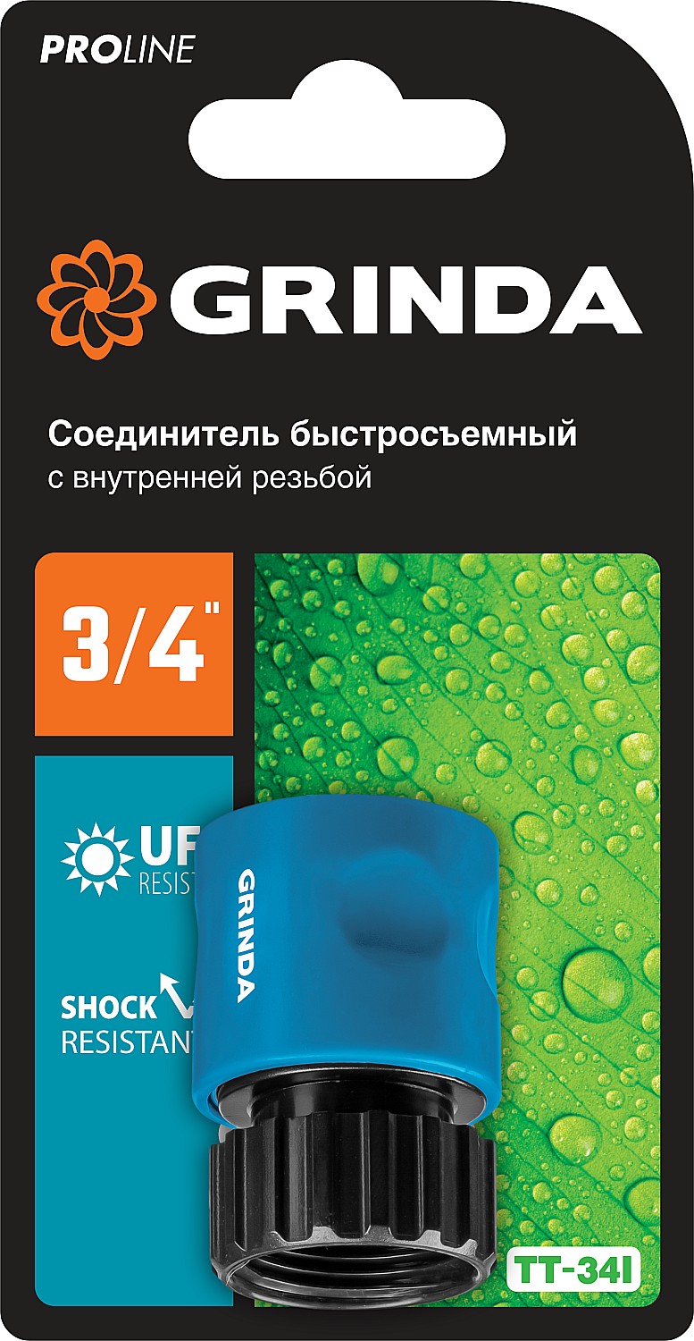 картинка Коннектор GRINDA PROline TТ-34I c ВН резьбой 3/4