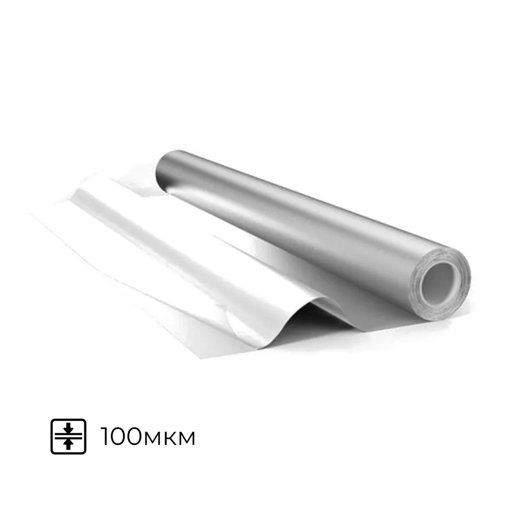 картинка Фольга для бани ОТОЖЖЕННАЯ 1х10м (10м²) 100мкм