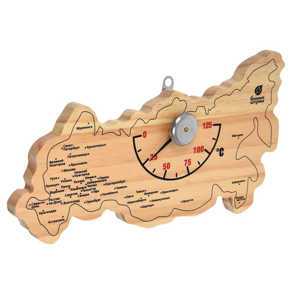 картинка Термометр "Карта России" 22*11*2,5 см.