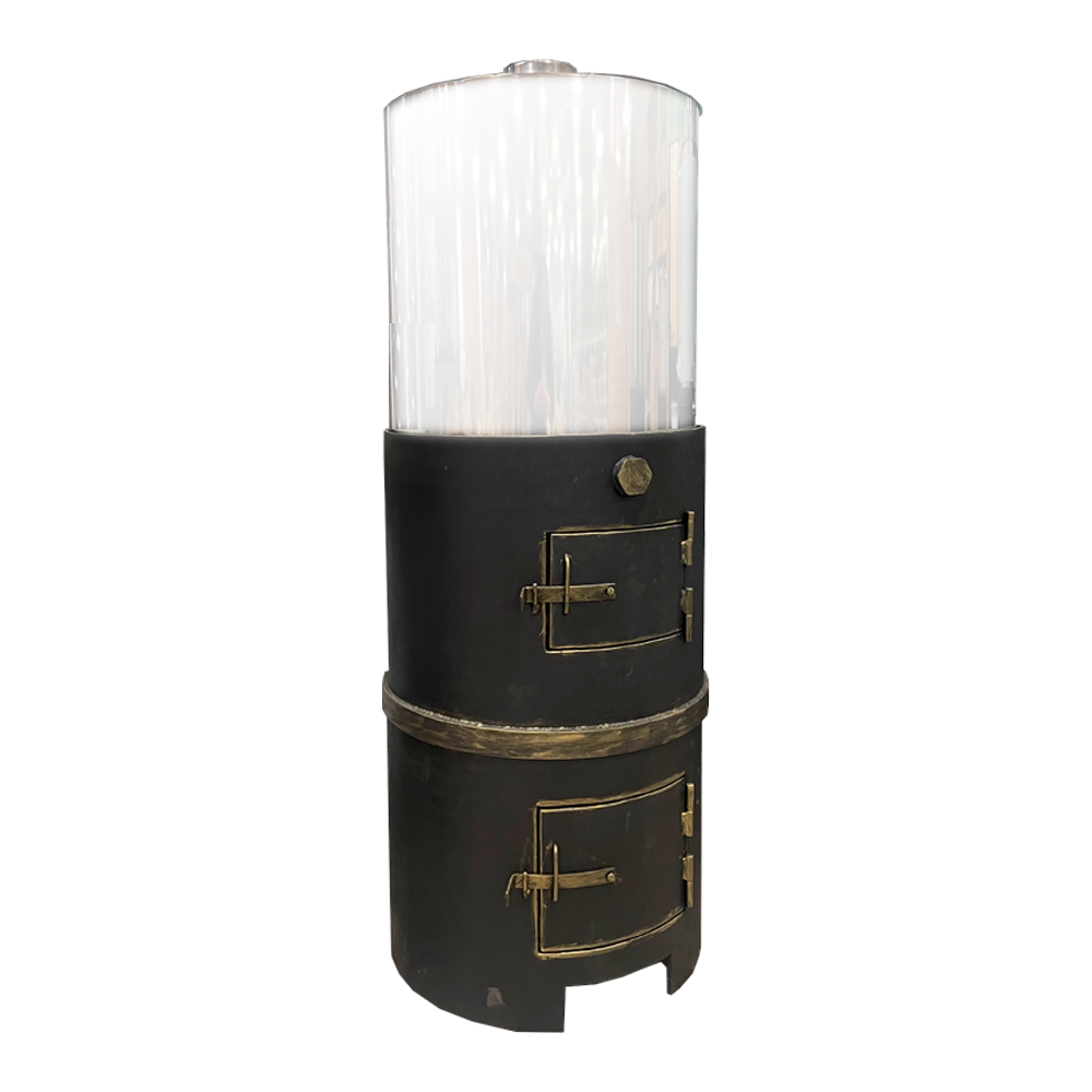 картинка Печь для бани круглая с баком 100л