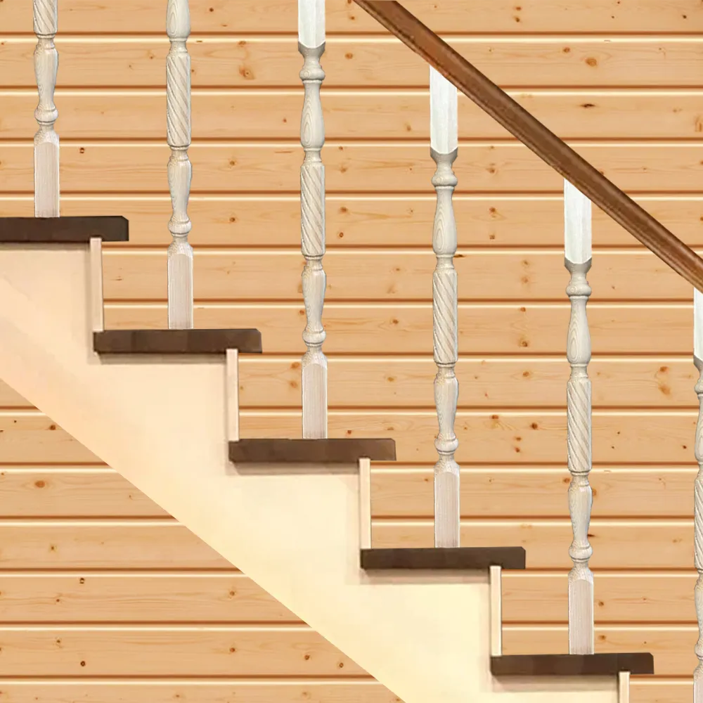 картинка Балясина №9 Витой бочонок 50х50х900мм сосна сорт А