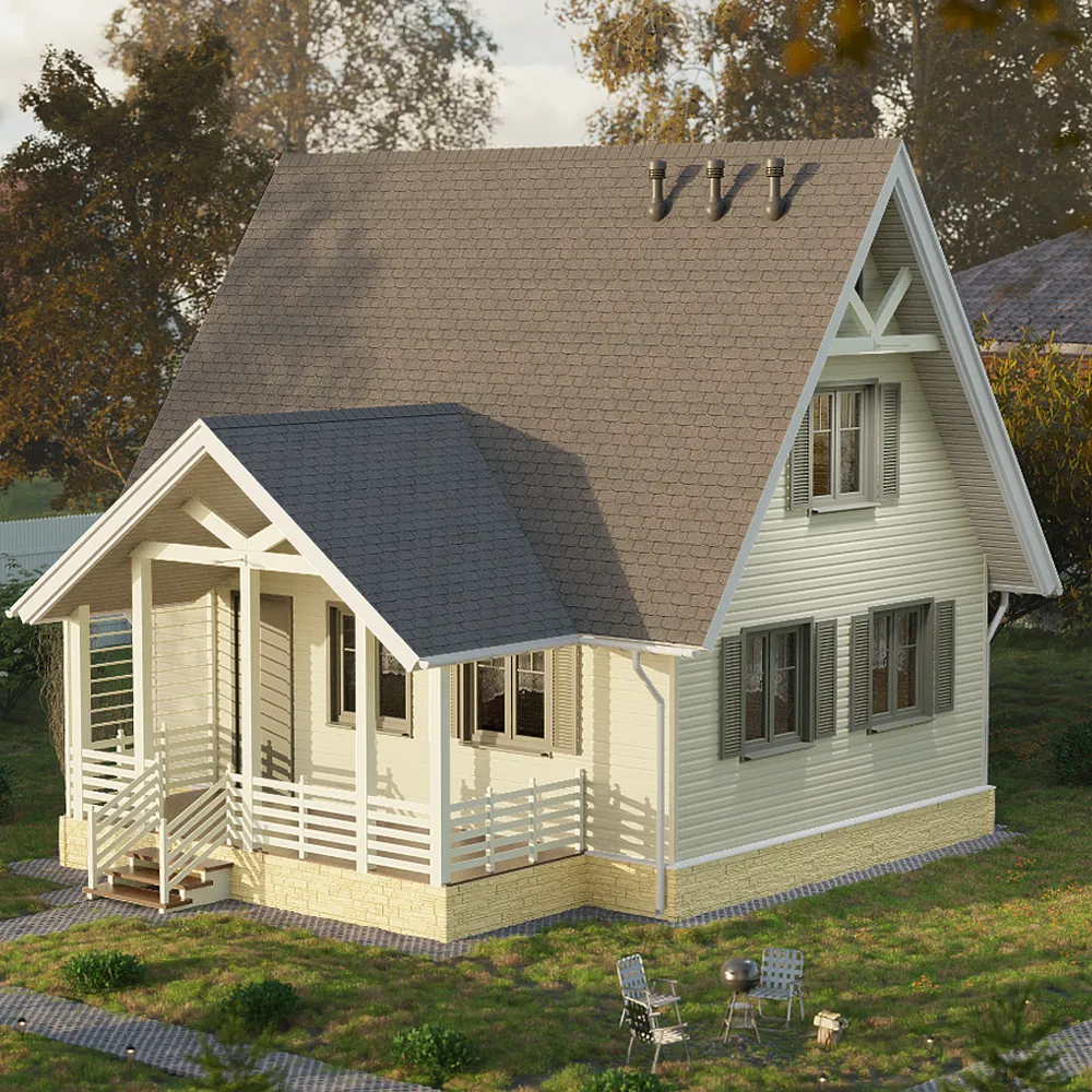 картинка Сайдинг Docke PASTEL Корабельный брус Банан