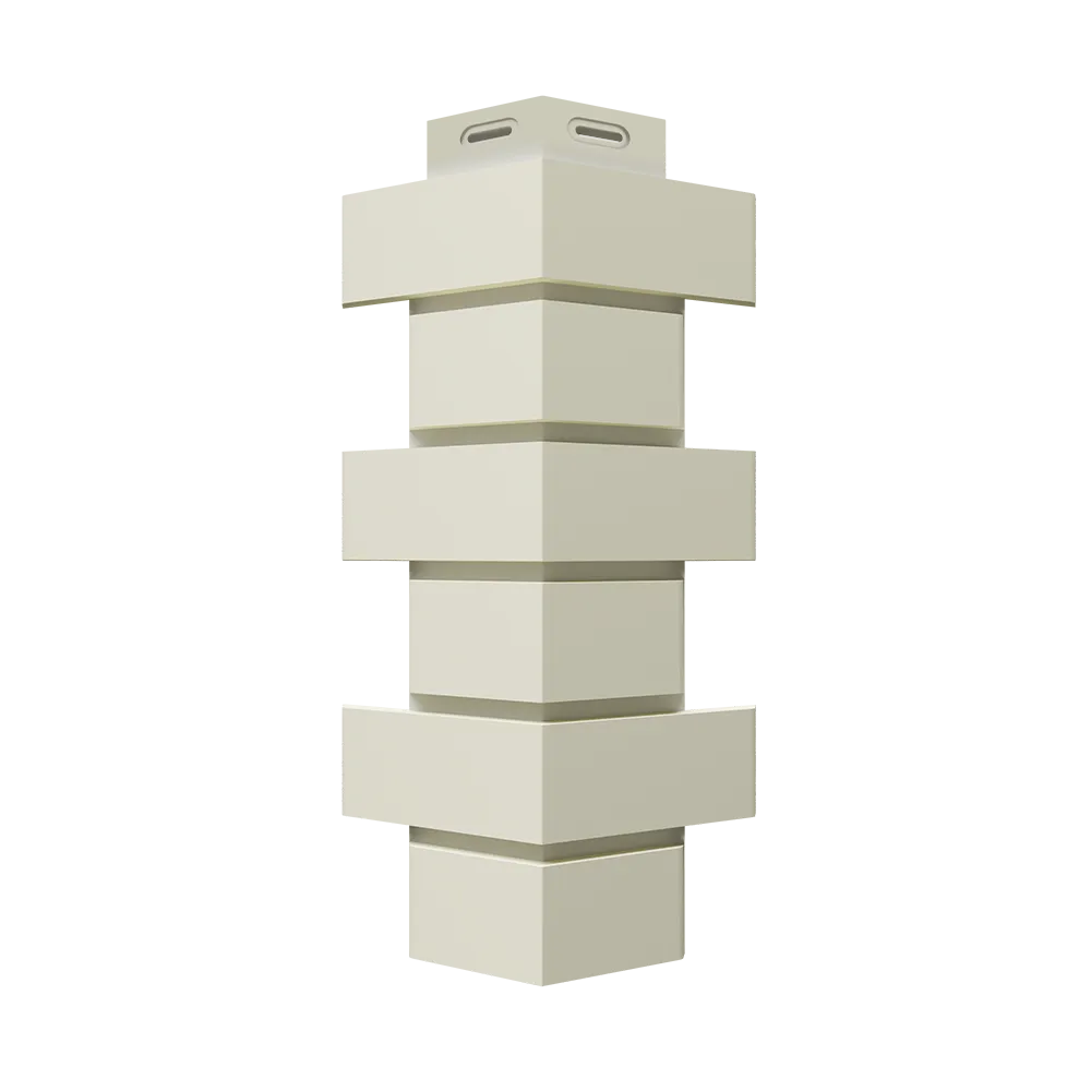 картинка Угол для фасадных панелей ФЛЕМИШ Молочный