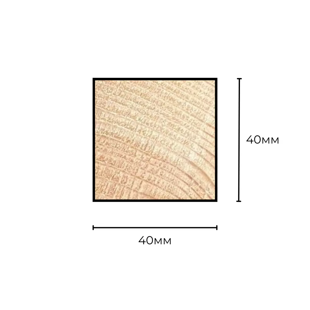 картинка Брусок строганый хвоя 40х40х3000мм сорт АВ