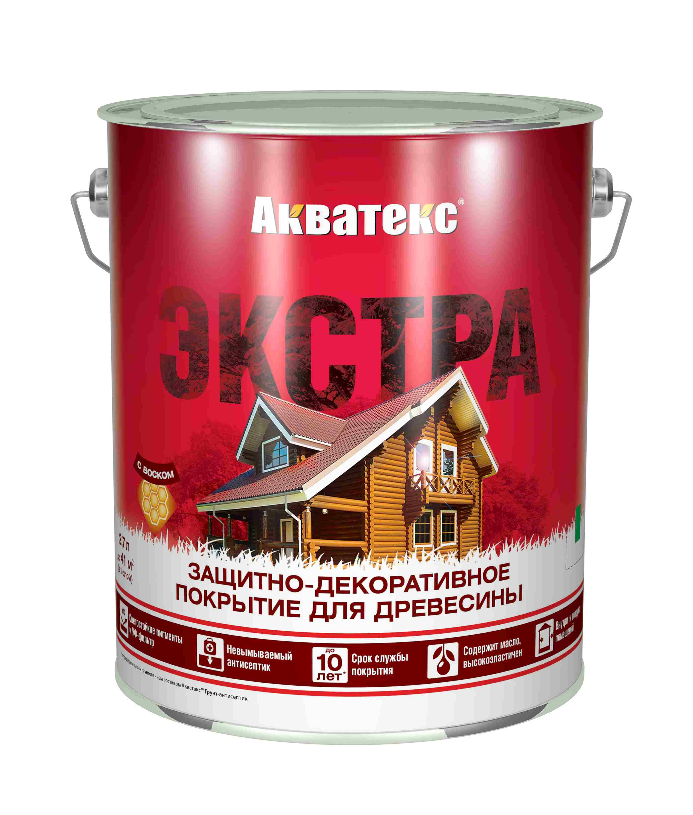 картинка Акватекс ЭКСТРА. Утренний туман. 0,8 л. Защитно-декоративное покрытие для древесины
