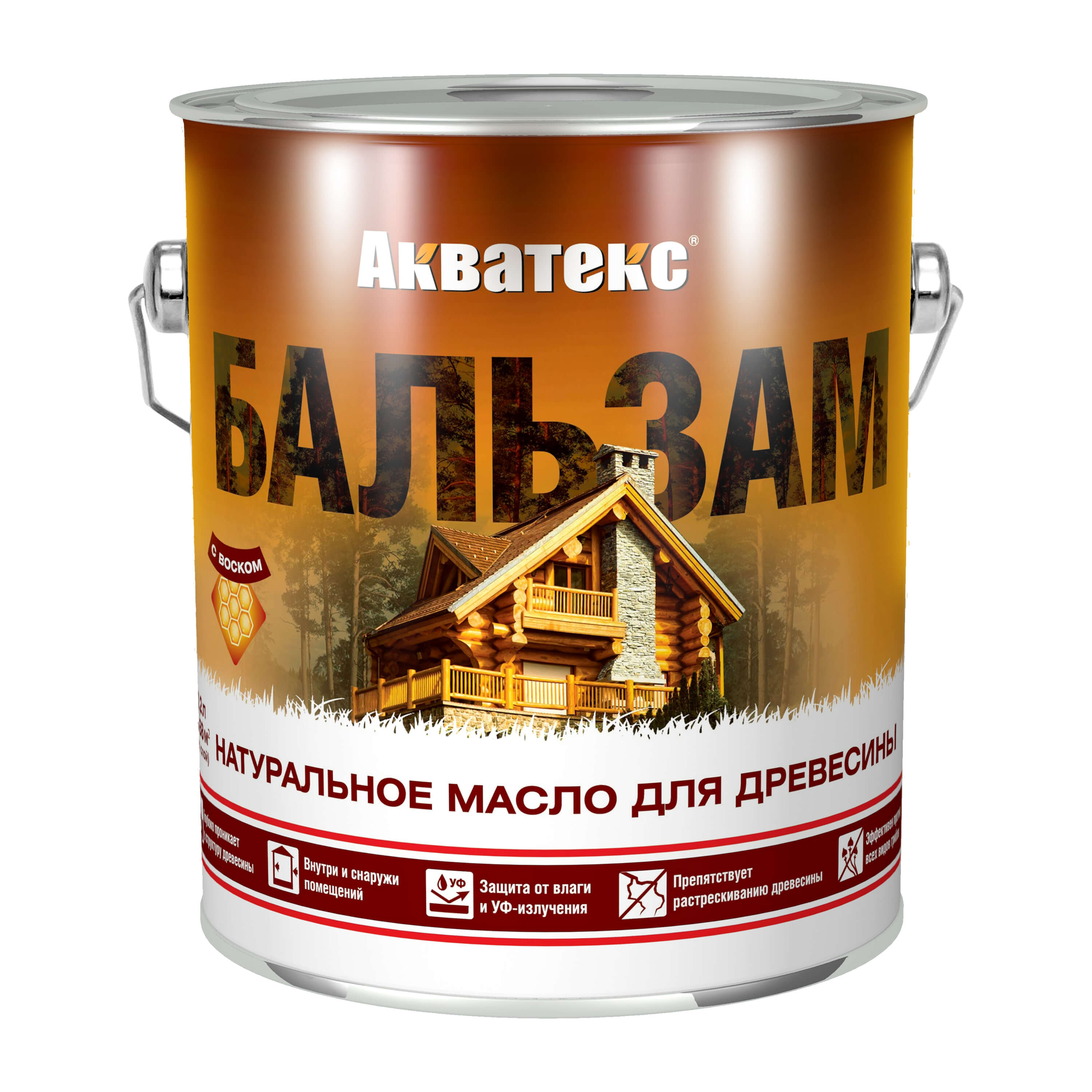 картинка Акватекс БАЛЬЗАМ. Бесцветный. 2 л. Натуральное масло для древесины