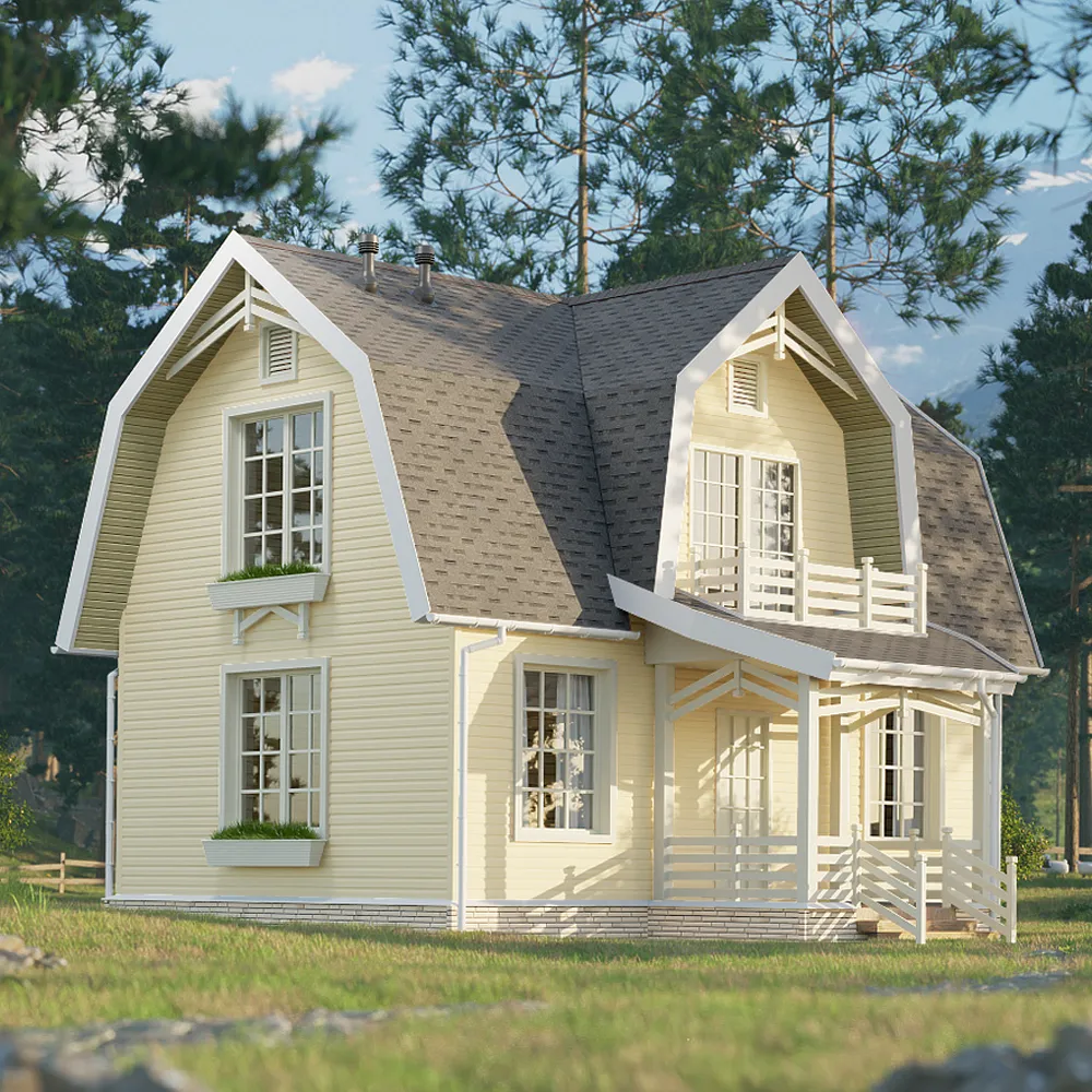 картинка Сайдинг Docke PASTEL Корабельный брус Лимон