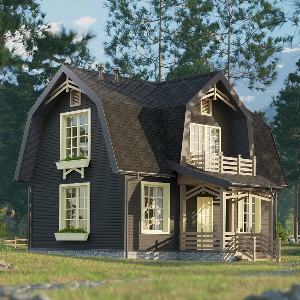 картинка Сайдинг Docke INTENSIVE Корабельный брус Графит