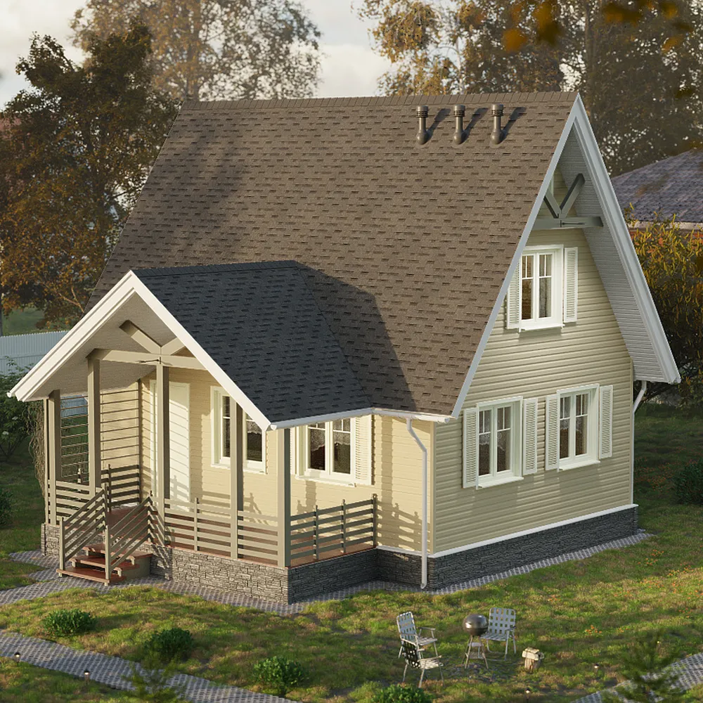 картинка Сайдинг Docke PASTEL Корабельный брус Фисташка