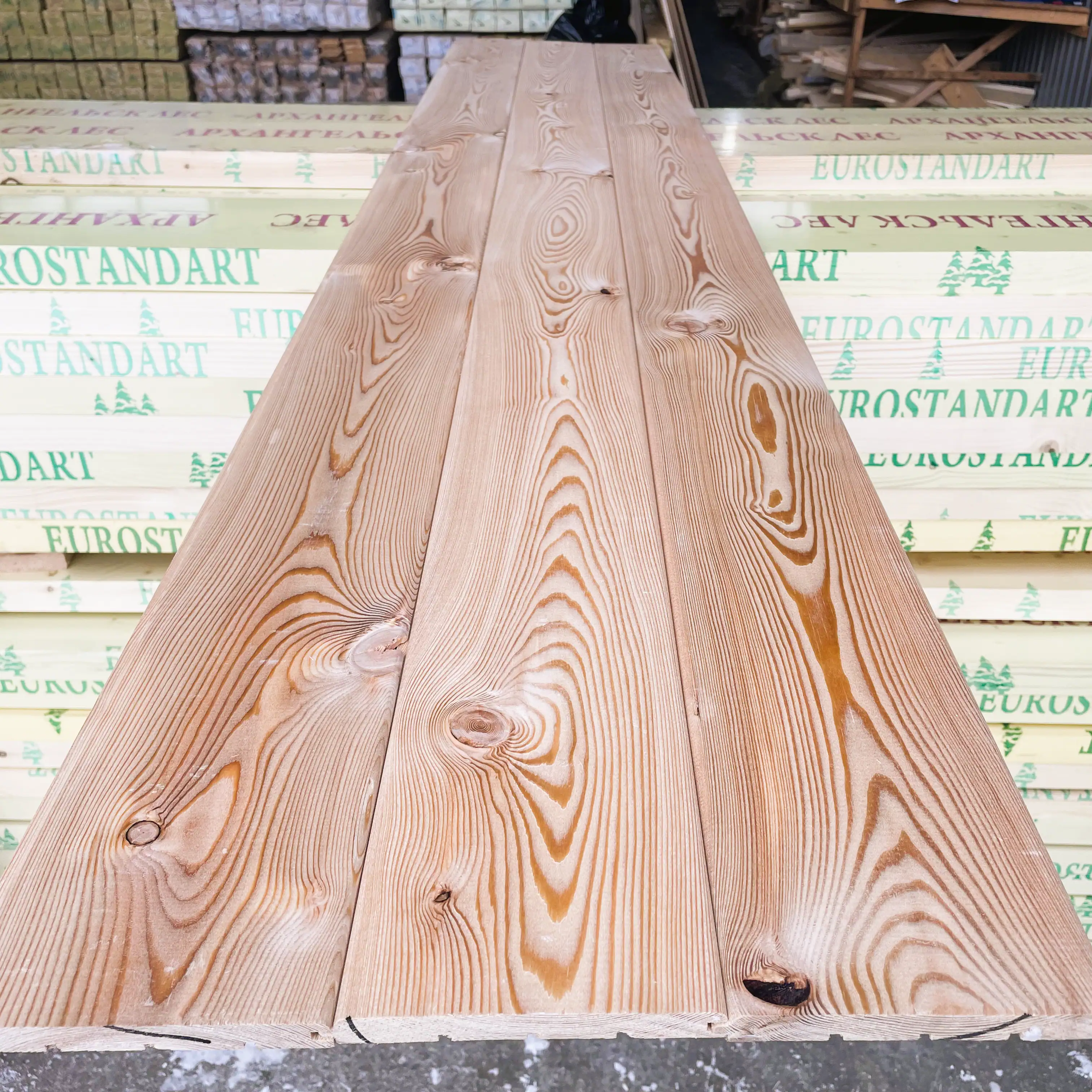 картинка Вагонка лиственница 14х138х2200мм сорт В