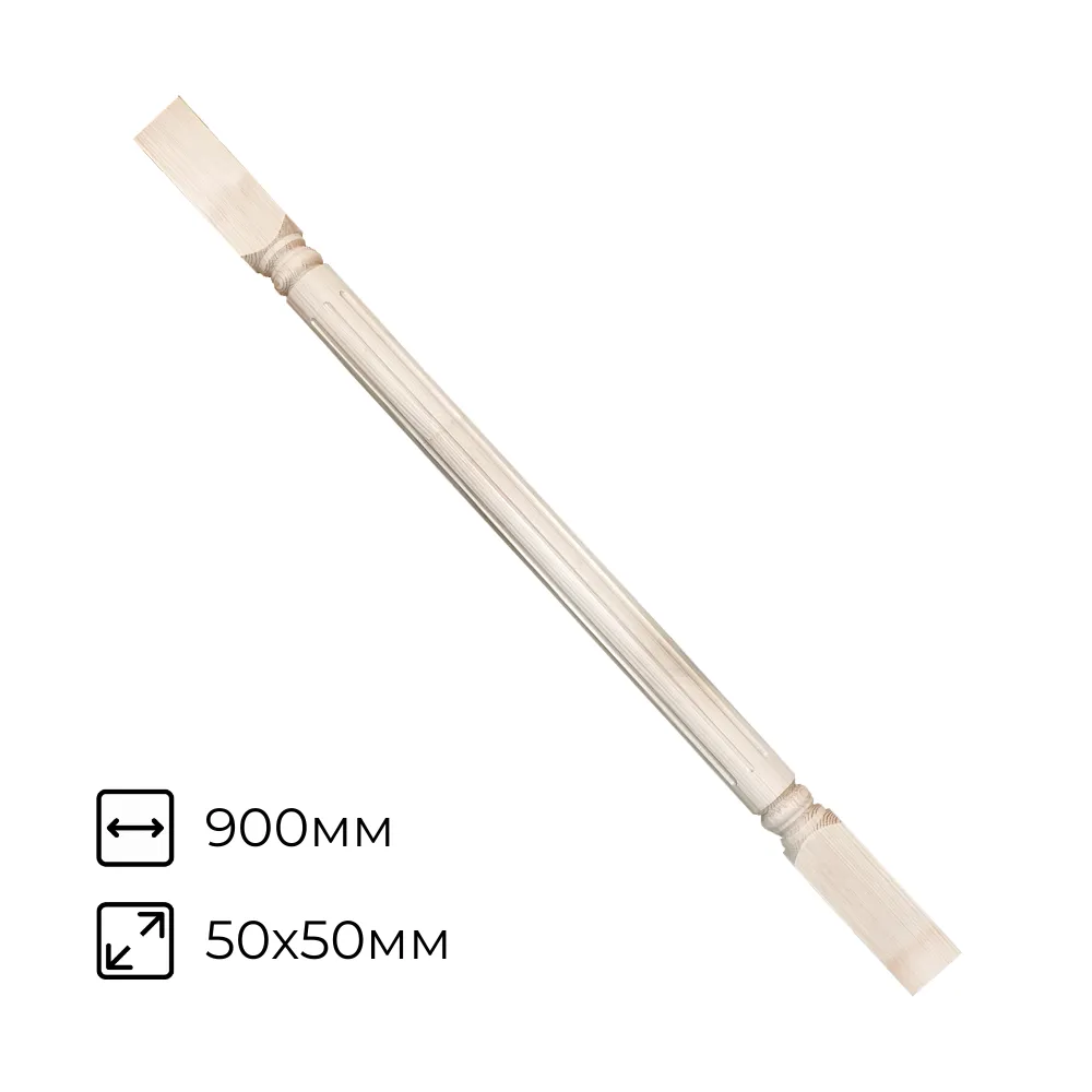 картинка Балясина №8 Рим 50х50х900мм сосна сорт А