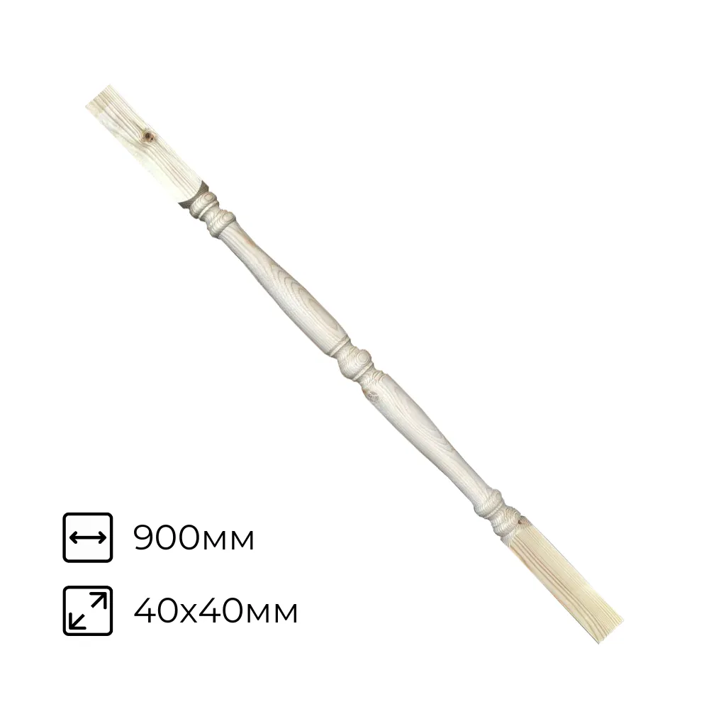 картинка Балясина №5 Симметрия 40х40х900мм сосна сорт В