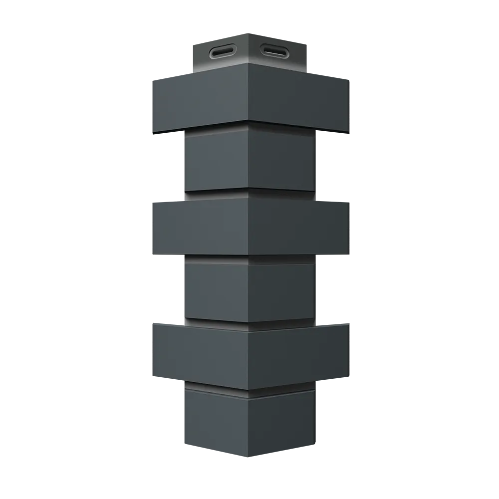 картинка Угол для фасадных панелей ФЛЕМИШ Темно-серый