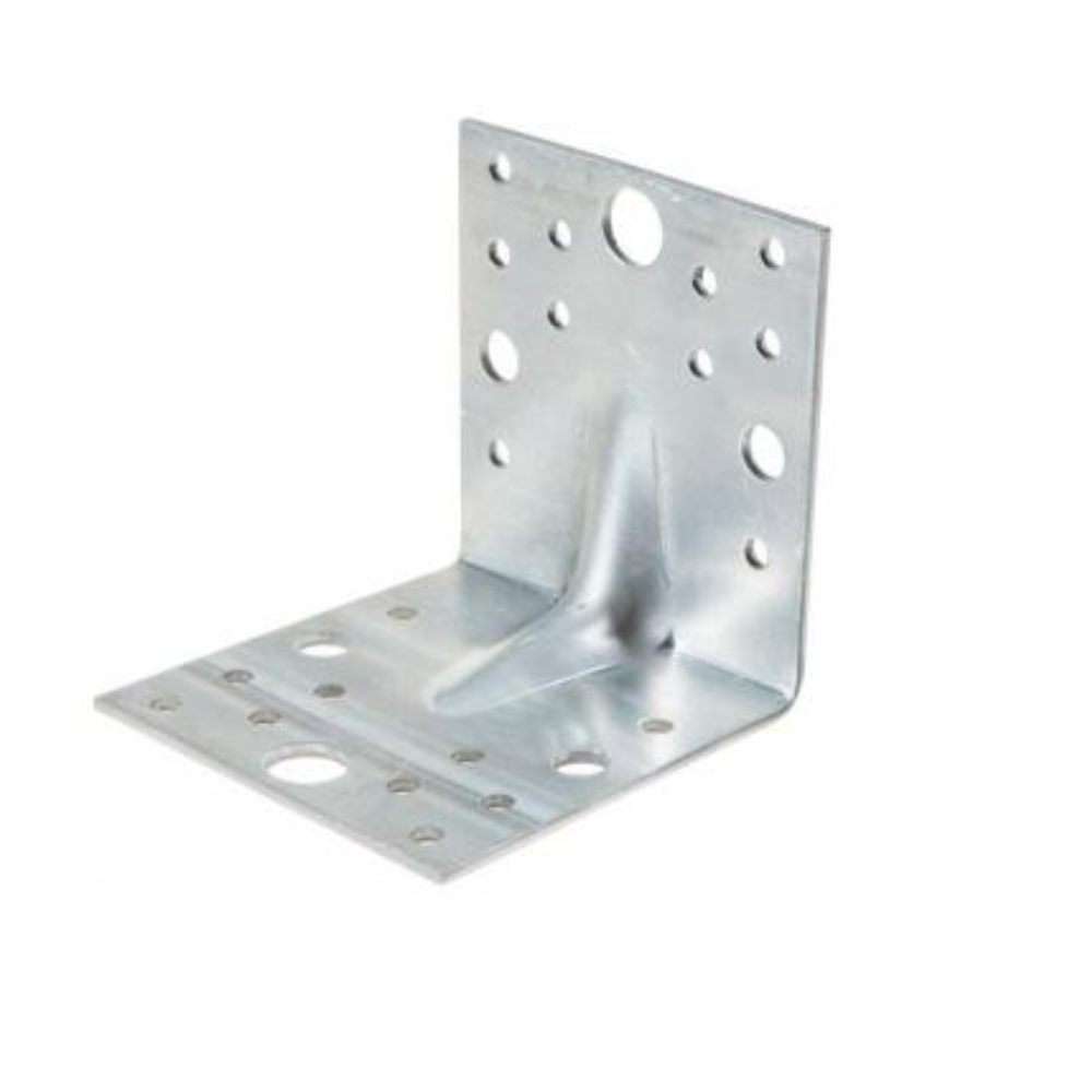 картинка №11 Кронштейн крепежный 80*80*80*2мм из оц. стали усиленный
