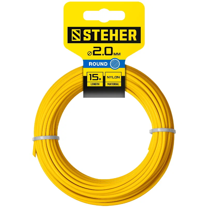 картинка Леска для триммеров "Круг" 2,0мм/15м// STEHER