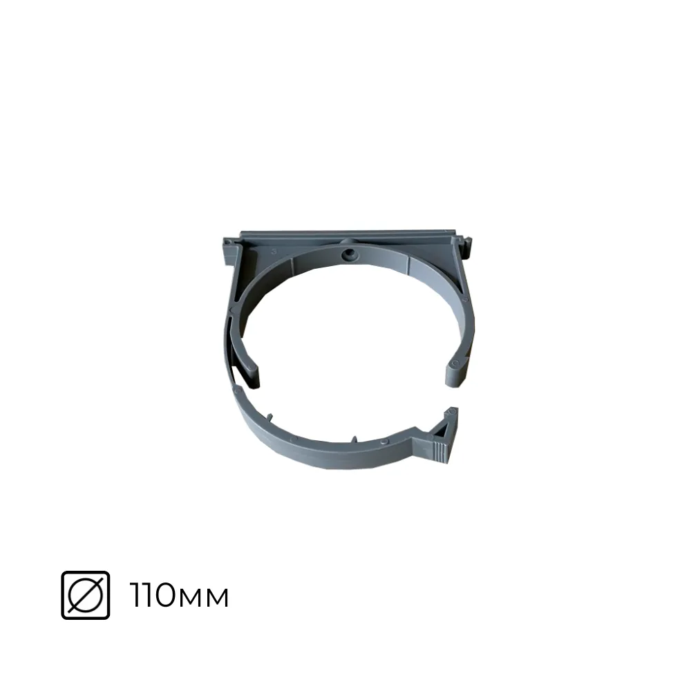 картинка Хомут ⌀110мм для канализационной трубы