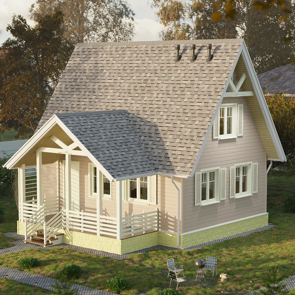 картинка Сайдинг Docke PASTEL Брус Крем-брюле