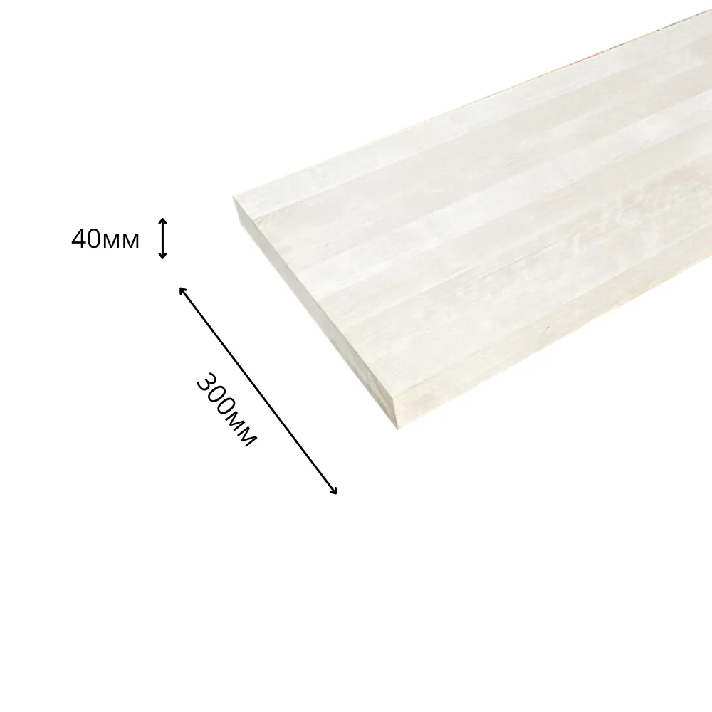 картинка Косоур\тетива береза 40х300х3000мм сорт Экстра