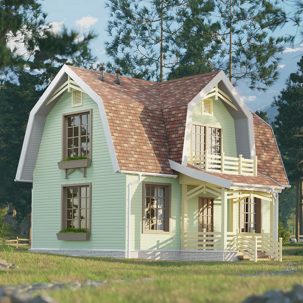 картинка Сайдинг Docke PASTEL Корабельный брус Киви