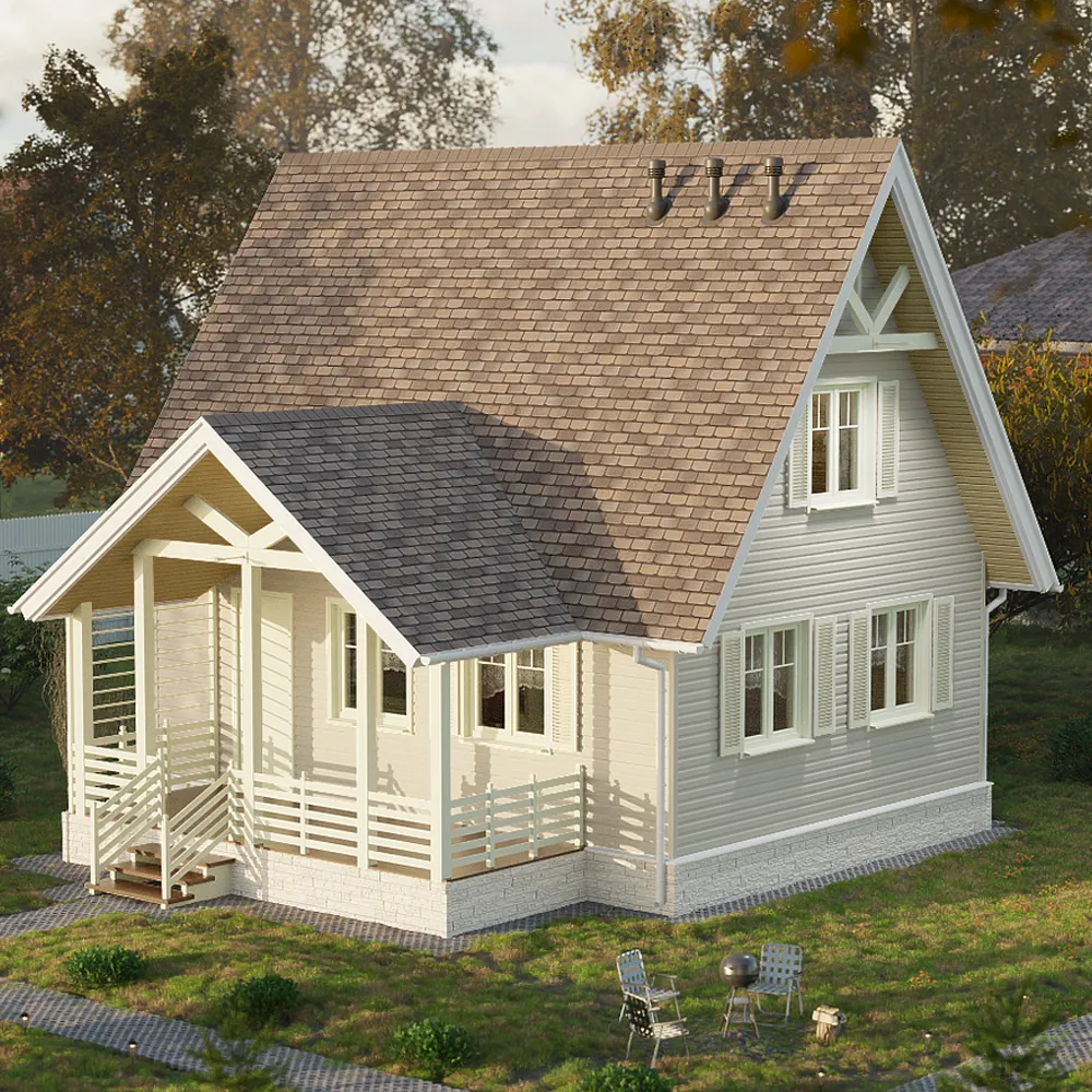 картинка Сайдинг Docke PASTEL Брус Сливки