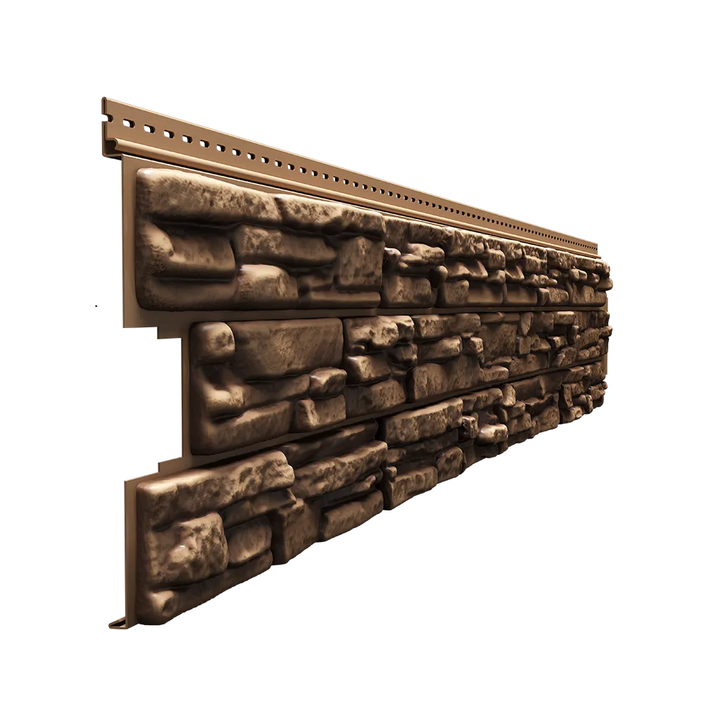 картинка Сайдинг Docke LUX ROCKY Кедровый орех