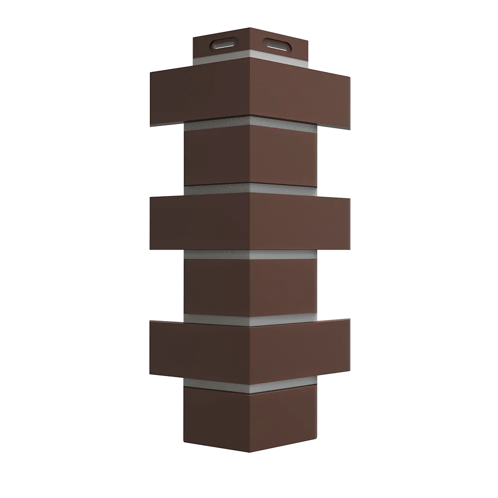 картинка Угол для фасадных панелей ФЛЕМИШ Коричневый