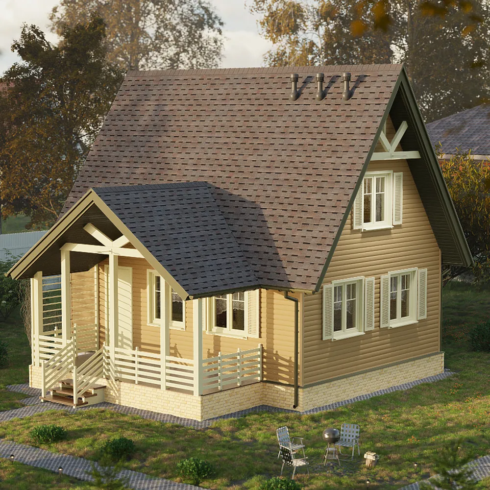 картинка Сайдинг Docke PASTEL Корабельный брус Капучино