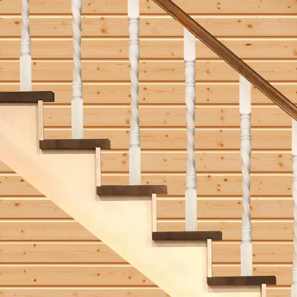 картинка Балясина №19 Длинная резьба 50х50х900мм сосна сорт А