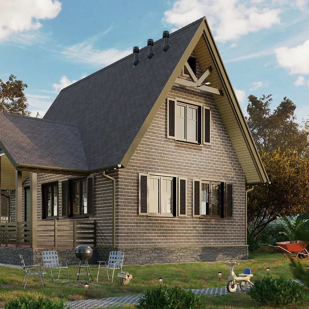 картинка Фасадная плитка Docke BRICK Зрелый каштан